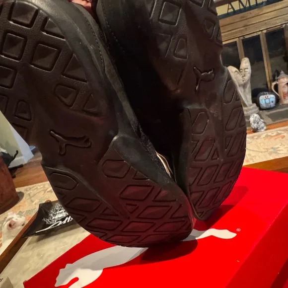 Puma Black and Pink SoftFoam Sneakers - Picture 5 of 8